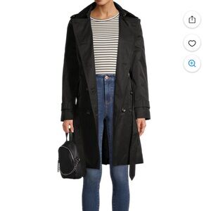 London Fog Classic Black Trench Coat
